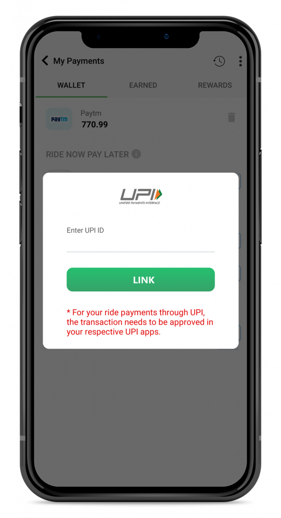 how to link upi payment
