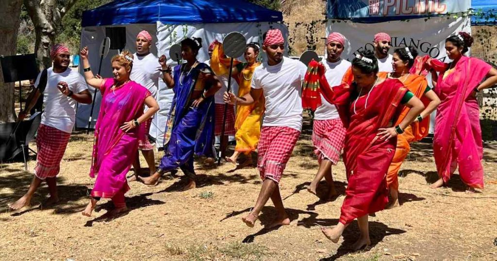 Local Goa People Dancing on a folk song