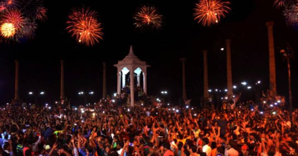 New year party in Pondicherry